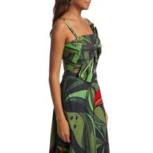 FARM Rio Coconut Tree Flow Crop Top |  | Women Outdoor Tees & Tanks - 墨綠色 - 查看 4