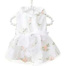 Local Delivery Hawaiian Dog Dress For Small Dog Girl Summer Dog Clothes Puppy Princess Dress Floral Pattern Tropical Pet Beach Outfit For Cat Dogs (Medium,Hawaii)… - 大的 - 查看 1