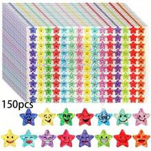 3000 Shining Star Stickers, Multiple Smiling Face Designs, 1500 Pieces Suitable For Student Rewards And Behavior Charts, Self-Adhesive Teacher Supplies