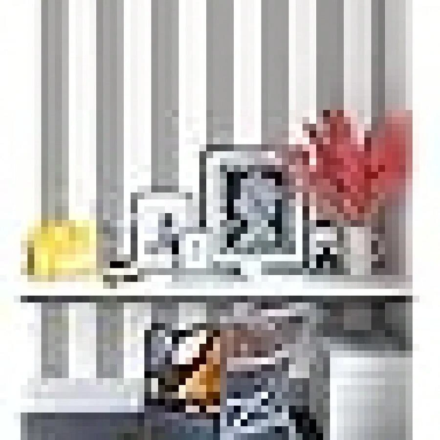 Papel pintado autoadhesivo a rayas gris y blanco moderno | Papel de contacto autoadhesivo e impermeable para decoración de paredes - Gris - Ver 1