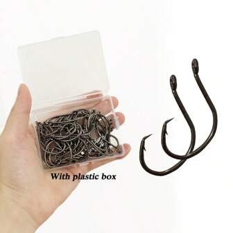 100pcs/Pack Octopus Sea Eagle Bent/Circle Fishing Hooks, Anti-Drop Hooks For Deep Sea Fishing Accessories