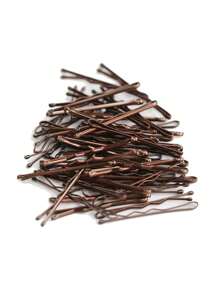 50pcs Women All-Match Minimalist Black, Brown, Gold Simple Straight Barrettes, Fashion Versatile Elegant Hair Clips For Daily Outfit, Hairstyle, Face Washing, Makeup Accessories, Claw Clips, Hair Slide, Hair Claws, School Stuff