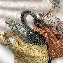 1 pieza Diadema de triángulo de moda para mujeres, diadema de borde ancho, diadema cuadrada con flores, correa elástica para el cabello de mujer, diadema, accesorios de diadema de triángulo, diadema elástica de mujer, accesorios de moda para el cabello, adecuada para cualquier ocasión