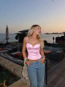 Camiseta de mujer elegante y sexy con cintura ceñida y diseño vintage de palacio