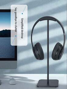 1pc Headphone Stand For Headset Gaming, Desktop, Cable Organizer - Multicolor - View 3