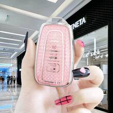 Housse de clé de voiture en TPU 3 boutons, compatible avec les modèles Oyota RAV4, Camry, Avalon, Prius, GT86. Beau cadeau pour les propriétaires de voiture