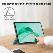 Tri-Fold Protective Tablet PC Case For Honor Pad X8A 11'' Pad9 12.1inch Matepad SE 11 2024 - Army Green - View 7