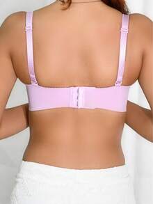 RITA SENSUAL 3 Brasieres Sin Varilla Push Up en diferentes colores,BRWP6067B  Diseño Liso Elegante y Cómodo - Lila Púrpura - Ver 11