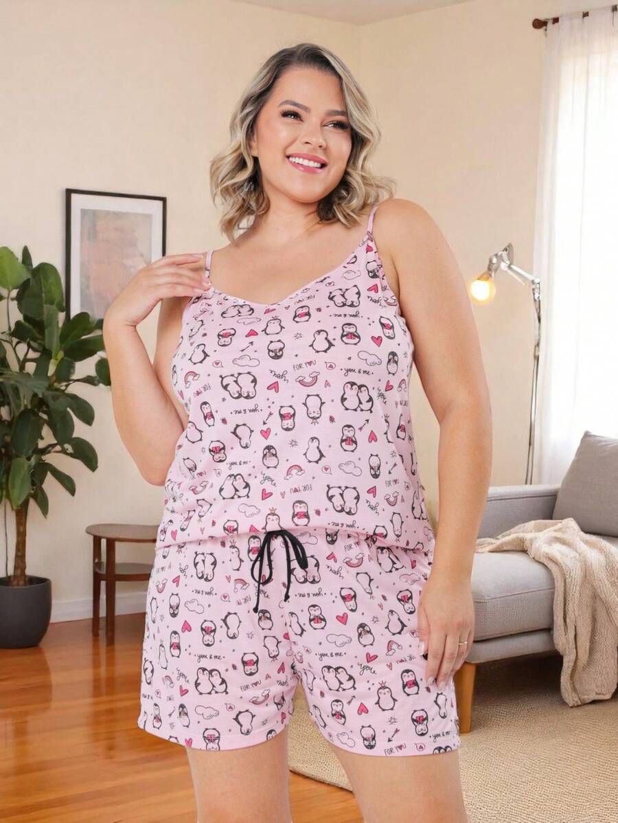 Women Pajama Sets - 淺粉色 - 查看 1
