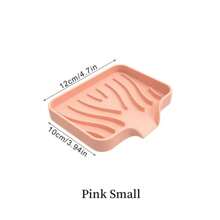 1-Pack Silicone Drain Soap BoxBathroom Anti-Slip Sink Tray Creative Washing Table Soap Tray Free Punch Drain Rack