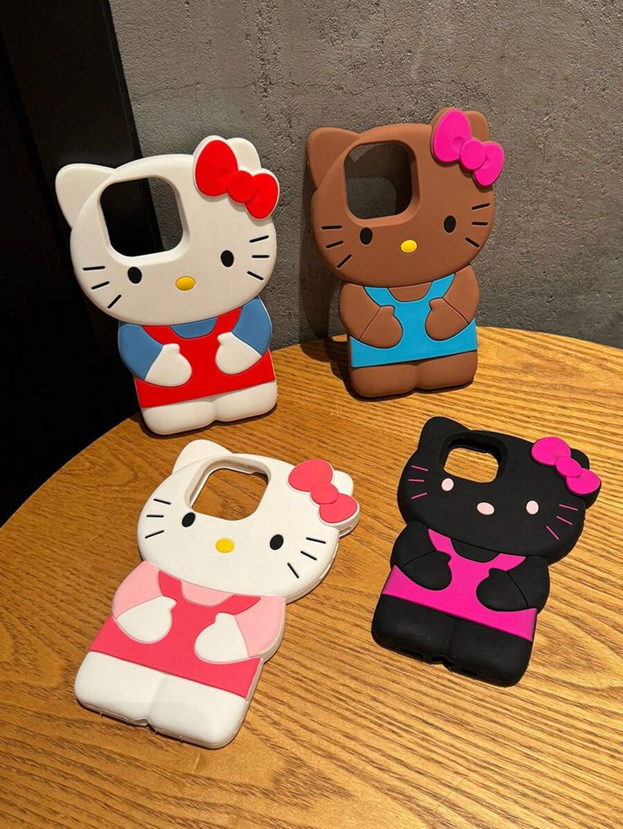 Sanrio 1PC Sanrio 3D Digital Phone Case, Hello Kitty Phone Case, Cute Cartoon Decorated Phone Case, Anti-Fall Phone Case, Full Series IPhone12/13/14/15/16/17 Phone Case, Galaxy Phone Case, A15 Phone Case, G S24 Ultra Phone Case, A15, A35, A55, Galaxy S22/S23/S24/S2, Thanksgiving And Valentine's Day Surprise