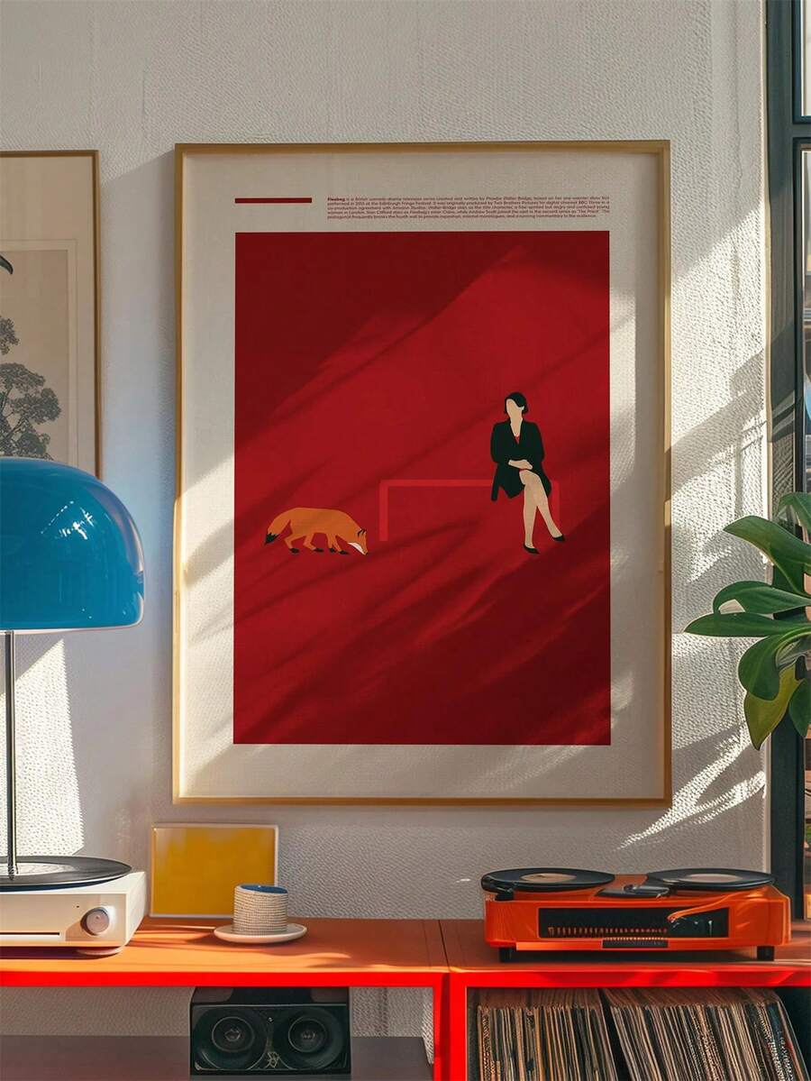 1pc Unframed, Fleabag Poster, Minimalist Movie Poster, Wall Art Print, Printable Wall Art, Movie Print, Gift Idea - Multicolor - View 1