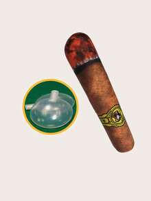 1pc Realistic Sound Plush Cigarette Chew Doll For Pets, Durable Crush-Resistant Creative Squeaky Doll For Cats & Dogs - Multicolor - View 10