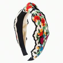 Diadema con bordado floral de estilo bohemio retro 2025, accesorio versátil y ligero de lujo para mujeres, diadema para el cabello, accesorios para el cabello, aro para el cabello