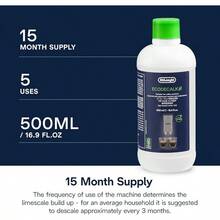Líquido descalcificador universal, cafeteras superautomáticas, 500 ml, ecológico y eficiente, compatible cafeteras modelos ECAM \/ - 16,9 onzas líquidas (paquete de 1) - Ver 4