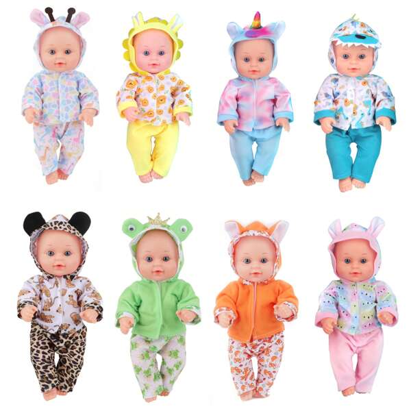 Conjunto de ropa para muñecas de 12 a 14 pulgadas, nuevos accesorios para muñecas, regalo para niños, se adapta a muñecas de niña de 12 pulgadas/Conjuntos de ropa de 12 a 14 pulgadas para muñecas, disfraz de vestido de muñeca, Halloween, Navidad, regalo de cumpleaños
