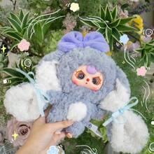 Überraschungsbox mit 3-jähriger Hasen-Serie (zufälliges Gesicht), Karte, Figuren Blindbox, Geschenk für Feiertage, Valentinstag, Geburtstag, Premium Geschenkset, Sammlerfigur, Sammelserie, Modellfigur, SSR limitierte Auflage Blindbox, BJD, Stressabbau