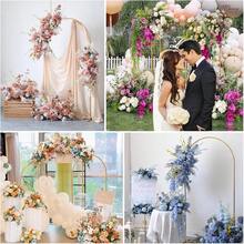 2 Pack Metal Arch Backdrop Stand(7.2FT/6FT), Decorative Balloon Arch Stand, Easy Assembly Gold Wedding Arch, Stable Backdrop Arch Stand For Wedding Ceremony, Birthday Party, Baby Shower - Metal Arch - View 9