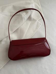 Bolso de solapa informal y sencillo de piel sintética. Adecuado para compras, monedero, estudiantes, mujeres jóvenes y mujeres de oficina. Perfecto para la oficina, la universidad, el trabajo, los negocios, los desplazamientos, las actividades al aire libre, los viajes y los picnics.