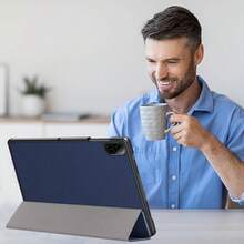 Tri-Fold Protective Tablet PC Case For Honor Pad X8A 11'' Pad9 12.1inch Matepad SE 11 2024 - Navy Blue - View 7