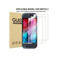 Boxed - For Switch 2 Screen Protector Tempered Glass For Switch 2, Transparent HD Clear Anti-Scratch Screen Protector Compatible Applicable Model: For Switch 2