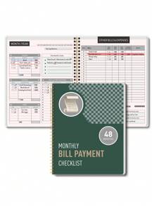 Trees 1pc Budget Plan - Monthly Finance Organizer With Expense Tracking Notes Designed To Effectively Manage Your Money, Undated Financial Plan/Ledger, Ready To Start - A5 Size School Supplies, Back To School