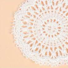 3pcs Miniature Lace Table Placemats, 1/12 Scale Fabric Ornament, Suitable For Dollhouse Decoration, DIY Photography Props& Furniture Accessories-Ideal For Christmas, New Year,Ramadan,Graduation Decorations
