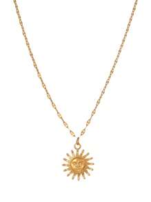 1 pieza Collar con diseño elegante de lujo ligero de estilo bohemio y océano, con mariquita, estrella de mar, sol, concha y caracol, adecuado como regalo de graduación, para mujer, hermana, pareja, para usar diariamente, citas, fiestas, vacaciones de verano, playa