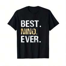 Hot Selling Quality Mens Best Nino Ever Gift For Spanish Mexican Godfather T-Shirt - Black - View 1