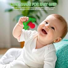 1 pezzo Gel per dentizione del bambino in silicone con cartone animato, morso anti-morso per bambini, barretta da masticare per denti, stabilizzatore per denti, ciuccio, mordere divertente