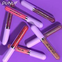 DUNUF 1 Pcs Long-Lasting Lip Gloss Set Waterproof Lipstick Non-Fading Non-Stick Cup Beginner Friendly Perfect Christmas Gift Beautifully Wrapped - 彩色 - 查看 12