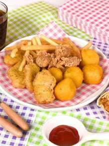 100 Stücke kariertes Wachspapier, 4 Farben anti-haftbeschichtetes ölabweisendes Papier für Sandwiches, Burger, gebratenes Hähnchen - Backen und Kochen Papierquadrate, Küchenzubehör