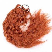 The Synthetic 24-Inch Rubber Band Elastic Wavy Ponytail Wig Is Easy To Wear And Suitable For Women's Daily Wear