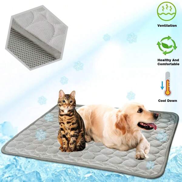 Washable Dog Cooling Mat Ice Silk Cooling Mat For Dogs Pet Self Cooling Pad Blanket Dog Cooling Pad For Indoor & Outdoor Car Seats