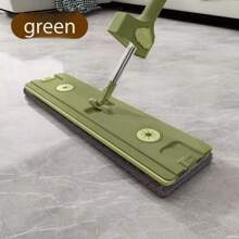 1pc 40cm Multi-Functional Slouchy People Flat Mop, New Hands-Free Home Wet & Dry Dual-Use Mop Cleaning Tool