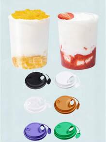 20 Cute Bear Plastic Cups With Lids, DIY Creative Disposable Cups With Straw Lids, Suitable For Cold Drinks, Milkshakes, Smoothies, Iced Coffee And Takeout. Juice Cups, Ice Cream Cups, Suitable For Parties, Holidays, Birthdays, Weddings, Thanksgiving, Christmas Disposable Cups - Perfect For Wine And Coffee, A Must-Have For The Family!