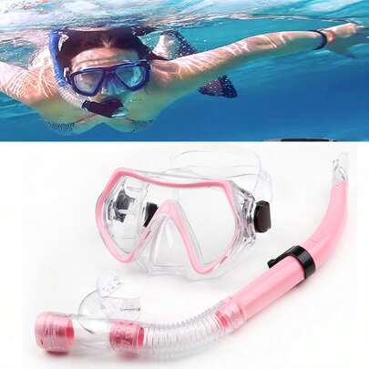 SHENYU Adults & Teenagers Unisex Snorkeling & Swimming Goggles With Diving Breathing Tube Set, Beach Essentials, Beach Accessories, Pool Float