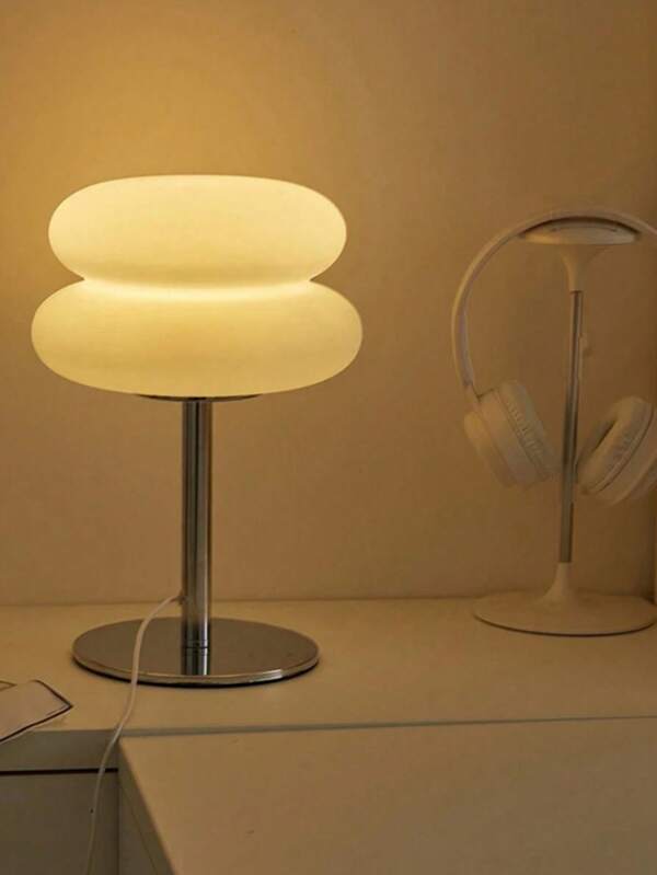 1 Stück moderne doppelschichtige Burger USB Nachtlicht, warmes weißes Ambiente Licht, Metallbasis & Kunststoffleuchteabdeckung, Knopfsteuerung Dekolicht für Schlafzimmer, Wohnzimmer, Esszimmer, Valentinstag, Weihnachtsgeschenk, minimalistisches Design, glatte Kunststoffoberfläche, dimmbar