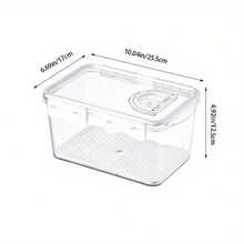 1Pcs Bread Box 3 Size Rectangular Bread Storage Boxes With Time Rrding Clear Loaf Bread Container Airtight Bread Keeper Box - JJ446-a2 - View 13