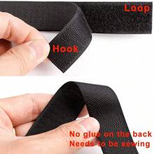 Strong Self Adhesive Hook And Loop Fastener Tape Double Side Adhesive Tape With Glue Sticker Velcrooes Tape - Multicolor - View 2
