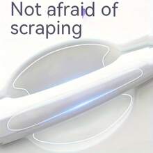 8pcs Car Door Handle Bowl Scratch Protective Stickers, Universal Invisible Cars Sticker Car Handle Anti-Collision Protection Strip