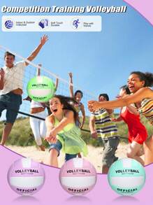 1pc Super Soft Official Size 5 Volleyball, Suitable For Outdoor/Indoor/Pool/Gym Training, High-Quality Volleyball Equipment, Durable & Stable, Waterproof For Beach Games & Training