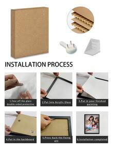 1幅定制帆布画，个性化照片海报，高清印刷，珍藏回忆，留住美好瞬间，生日派对，周年纪念，独特完美的艺术礼物 - 查看 4