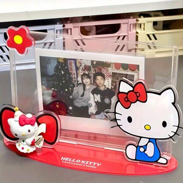 Sanrio صورة مصغرة من Hello Kitty Sanrio قطعة واحدة - صورة طفل جميلة - صور زخرفية أكريلية مصنوعة يدويًا - هدية عيد ميلاد Hellow Kity Cartoon، هدية سنوية، عيد الطفل، هدايا عيد الأم، عودة إلى المدرسة
