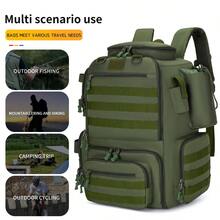 Fishing Backpack With Fishing Rod Holder, Women's Fishing Bag With Water Cup Bag, Fishing Gear Storage Bag, Fishing Gear Box Backpack, Fishing Gear Bag, Camouflage Tactical Backpack, Mountaineering Bag, Camping Bag, Men's Gifts, Women's Gifts - Multicolor - View 8
