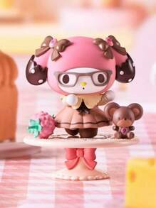 Sanrio 1pc Sanrio My Melody Afternoon Tea Series Blind Box Collectible Figurine, Cute Desk Decor, Perfect Gift For Girls,School Supplies,Back To School