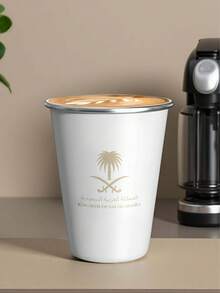 Taza de café de acero inoxidable de 350ml/11.83oz con emblema de Arabia Saudita - Regalos del Día Nacional de Arabia Saudita, portátil y duradera para camping, hogar, oficina, perfecta para regalos y vacaciones 1 pieza - Multicolor - Ver 10