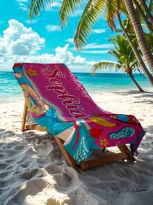 1PC Customized Name Ocean Beach Towels, Personalized Kids Beach Towel For Girls Boys, Outdoor Travel Swimming Accessories, Multiple Sizes Available - Style 1 - View 5