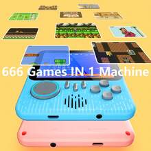 Máy chơi game cầm tay YiYi Macaron Mini 666-trong-1, màn hình lớn 3.5 inch, pin sạc 600mAh, cắm là chơi, máy chơi game retro di động (1 người chơi/2 người chơi) - Nhiều màu - Xem 7