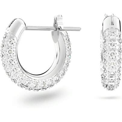 Stone Hoop Earrings